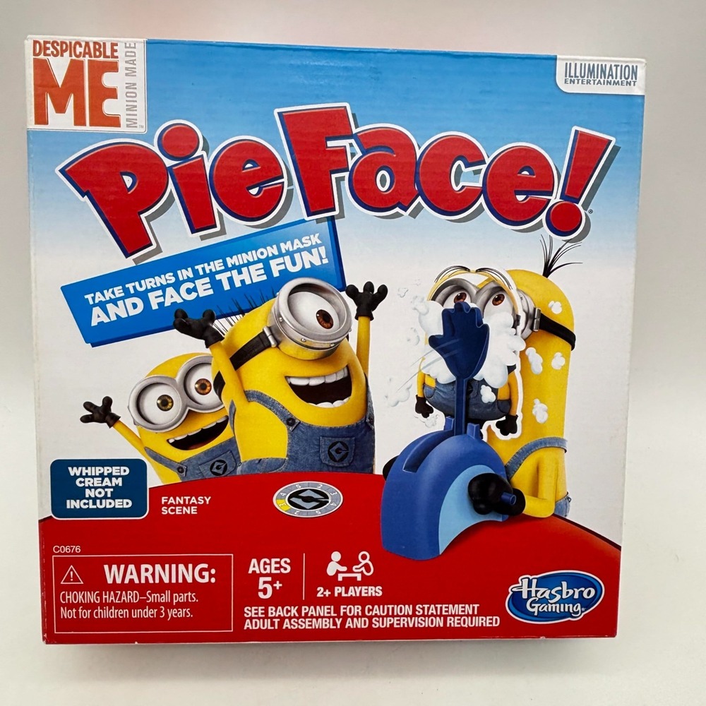 Despicable Me Pie Face COMPLETE Hasbro 2015 Minion Made Minions Movie